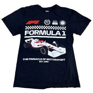 Formula 1 F1 Racing Car Black T‎ Shirt Unisex Size Small Short Sleeve Cotton